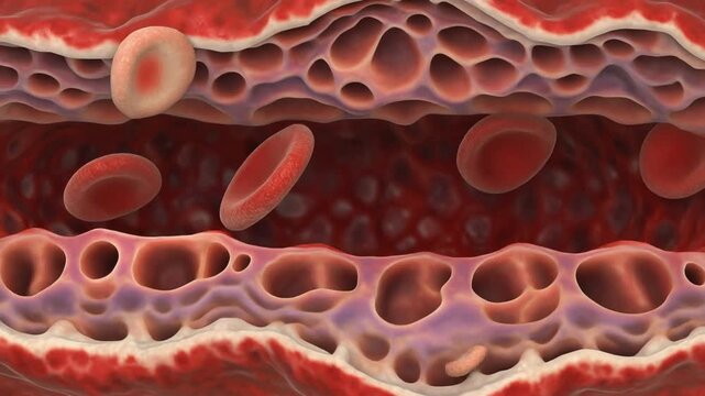 3D Medical Animation of Atherosclerosis and Blood Flow in Artery