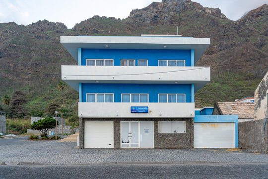 Police building in Brejo, near the sea - Santo Ant&atilde;o Island - Cape verde.