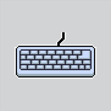 Pixel art illustration Computer Keyboard. Pixelated Keyboard Input. Computer Keyboard input Icon pixelated for the pixel art game and icon for website and video game. old school retro.