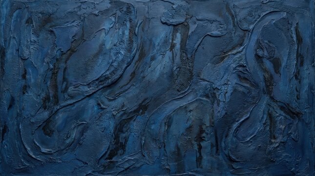 Abstract Textured Blue Artwork - A Deep Dive into Artistic Expression and Visual Depth.