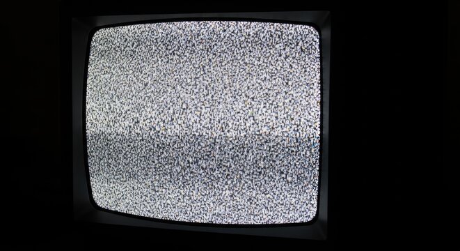 Static Television Screen - A Visual Representation of Noise.