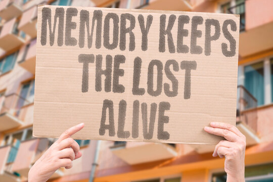 "Memory Keeps The Lost Alive" Sustained personal recollection of deceased loved ones maintains relational continuity beyond death. MEMORY. DECEASED. RECOLLECT. RELAT. CONTINU.