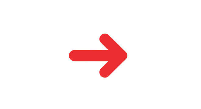 Red Arrow Symbol Pointing Right