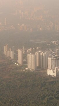 Ghansoli, Navi Mumbai, Maharashtra, India. Mumbai Metropolitan Region. Aerial View From