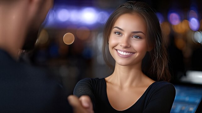 Payment Process Using Biometric Approval at a Busy Location