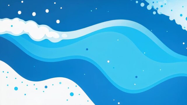 Waves of Tranquility: An artistic representation of gentle ocean waves, rendered in serene shades of blue, evoking a sense of calm and the soothing rhythm of the sea.