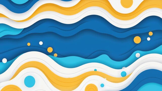 Abstract Wave Pattern: A dynamic, layered composition of flowing waves in vibrant shades, creating a sense of movement and depth. Evokes feelings of serenity and energy. 