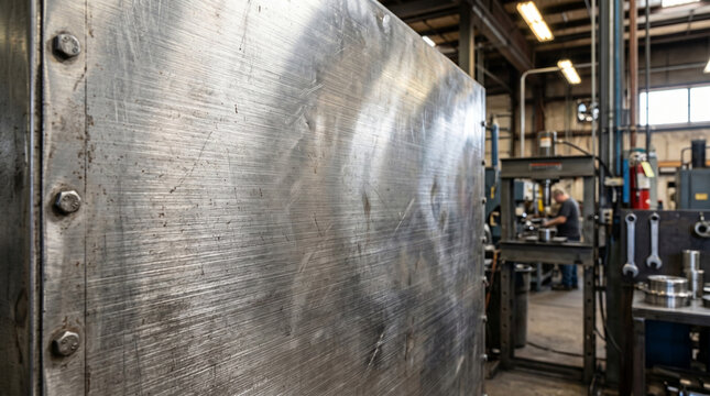 aluminum sheet in a factory