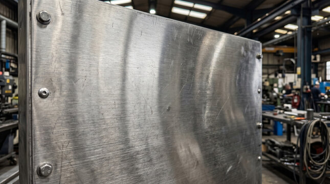 aluminum sheet in a factory