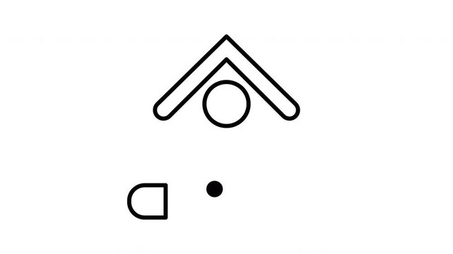 Simple line drawing of an archer aiming arrow, perfect for sport logos, archery clubs, and outdoor adventure designs.