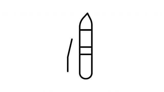 Paintbrush drawn in an outline style. Perfect for art themed designs, printables, coloring pages, stationery, and educational materials.