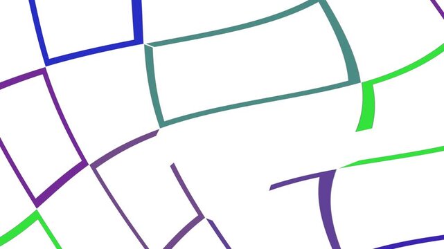 Abstract colorful geometric grid animation with morphing shapes and vibrant colors