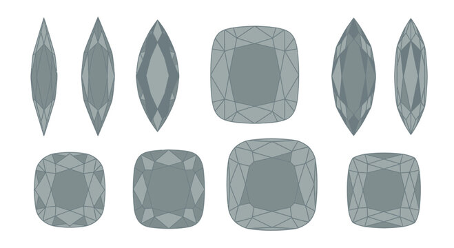 Collection of Various Shaped Green Gems.