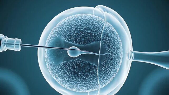 Advanced IVF Micro-Injection 3D Visualization of Assisted Human Fertilization
