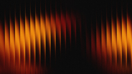 Vertical striped glass background orange black gradation. Wavy glass texture, striped frosted surface  © Arthapicture
