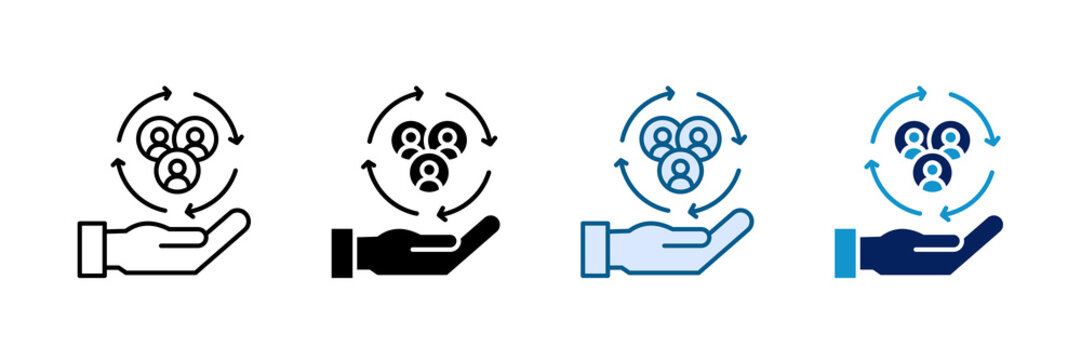 User Retention Icon Set Multiple Style Collection