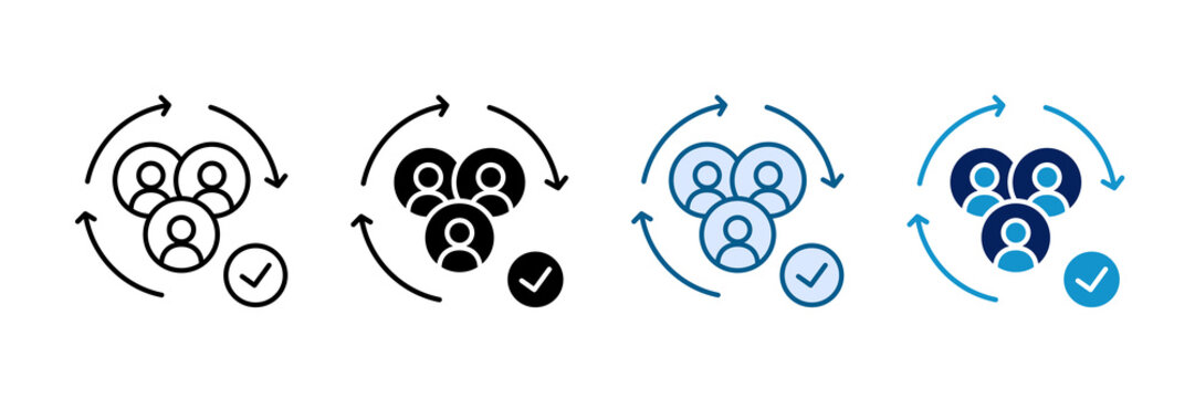 User Lifecycle Icon Set Multiple Style Collection