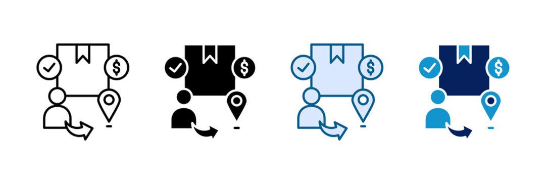Customer Journey Icon Set Multiple Style Collection