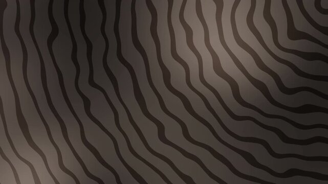 Abstract dark brown wavy lines pattern with organic flowing curves and soft lighting for elegant modern background, wallpaper, or digital design template