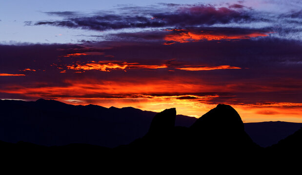 Sunrise in the Eastern Sierra Nevada Mountains of California