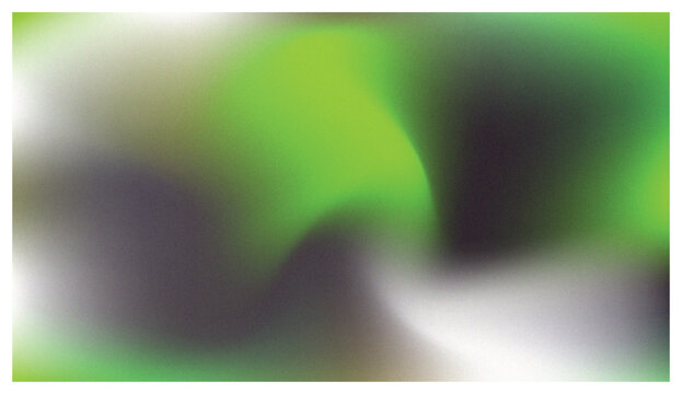 Abstract Grainy Gradient Background with Bold Neon Green and Dark Charcoal Waves