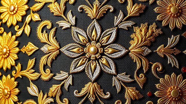 charro. Intricate floral and geometric embroidery on charro jacket, gold and silver thread detail. event programs, museum guides, designed for cultural heritage projects and event programs.