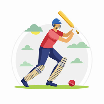 Cricket Player Batting