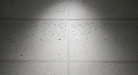 Obraz premium Gritty gray concrete wall texture showcasing fine aggregate details, gently illuminated by soft overhead light, forming a modern industrial backdrop