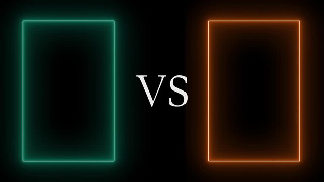 Glowing versus split background with dynamic light energy effect
