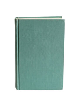 Green book cover with transparent background, isolated