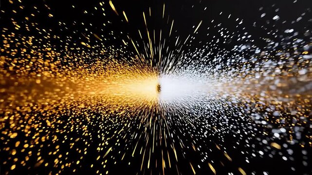 Abstract particle beams in motion