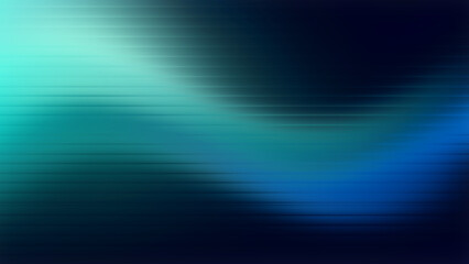 Obraz premium Abstract Gradient Background Blue Teal Glow Dark Horizontal Lines Blur Smooth Wave Texture for Website Banner
