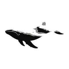 Whale Silhouette Ocean Animal. © yeni