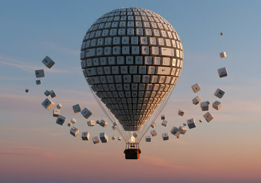 Sphere hot air balloon digital delivery