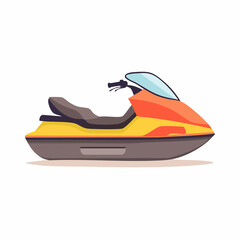 Naklejka premium Vector Illustration of a Jet Ski