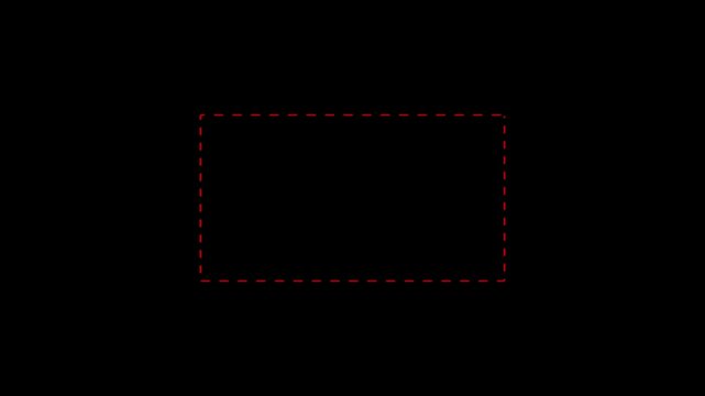 rectangle animation with dashes on transparent background. rectangle Red dashes animation. smooth rectangle video with alpha channel in 4k video animation