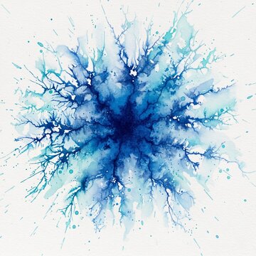 Blue dye art