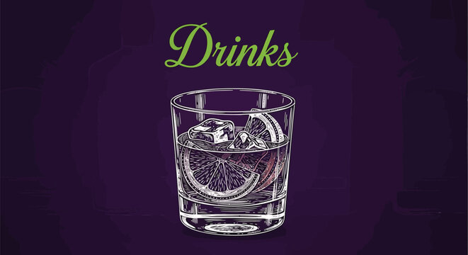 Cocktail glass, whiskey tumbler, clear glass, drinkware, barware