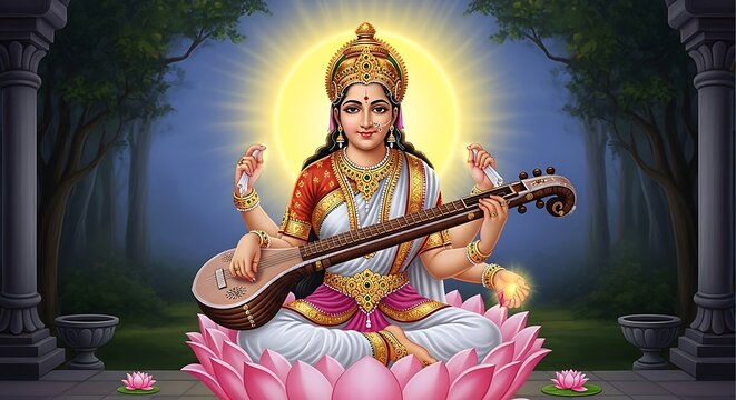 Hindu Goddess of Knowledge.