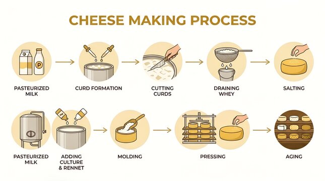 Cheese Making Process Flowchart