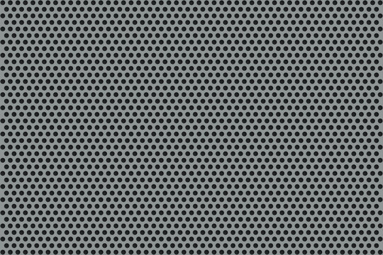 Perforated metal sheet pattern background