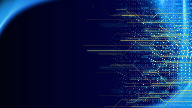 Abstract digital technology background with Microelectronics Circuits Board Background.