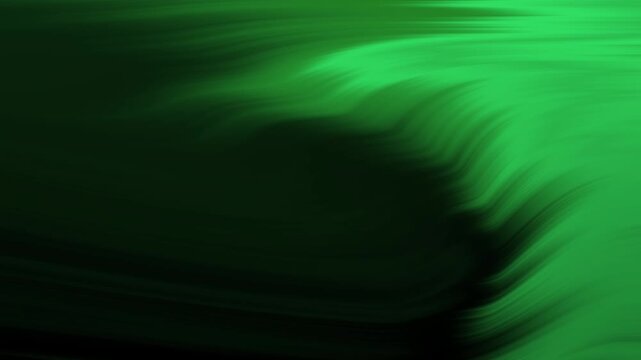 Black green gradient background with silky wave motion and smooth flow, ideal for video backdrops, apps, websites, and modern UI design.