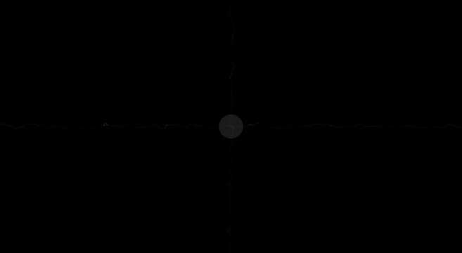 Abstract digital pulse waveform animation