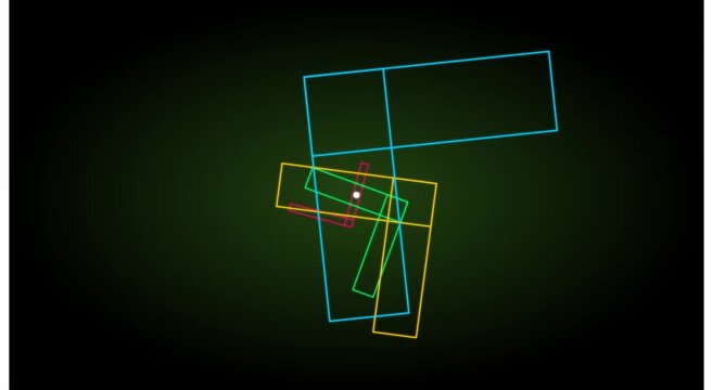 Abstract geometric motion animation shapes