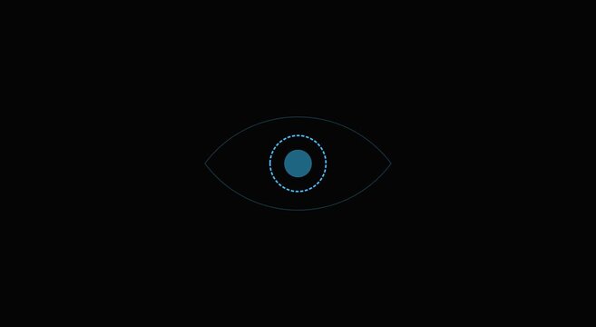 Digital eye hud interface motion animation