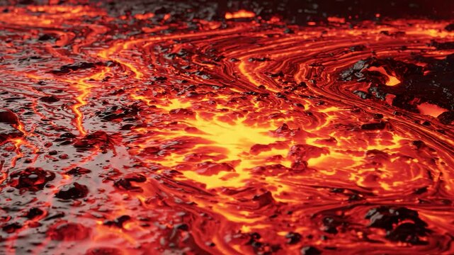 Flowing Lava from Volcano for compelling visual storytelling and engaging ads