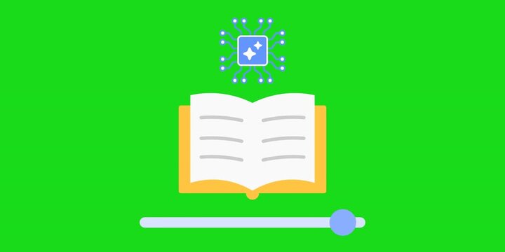 System node adjusting content sliders with book element. Lesson personalization symbol. Adaptive learning and customized education process concept scene. Clean interface element detail.