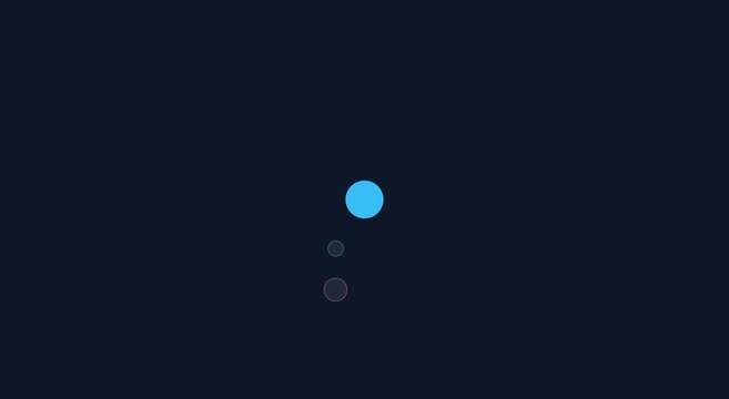 Minimalist abstract motion blue animation