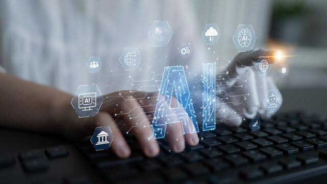 AI brain processes big data with generative AI, LLMs, and machine learning to support business decisions, prompt engineering, and future agentic artificial intelligence systems. spline